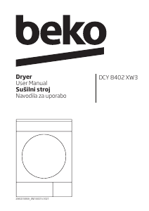 Handleiding BEKO DCY 8402 XW3 Wasdroger
