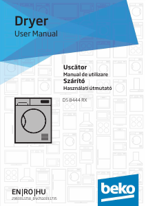Manual BEKO DS 8444R X Uscător