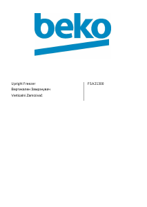 Прирачник BEKO FSA 21300 Замрзнувач