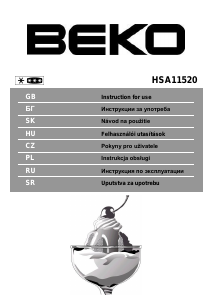 Instrukcja BEKO HSA 11520 Zamrażarka
