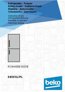 Handleiding BEKO CNA406E30ZXB Koel-vries combinatie