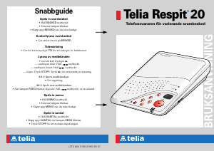 Bruksanvisning Telia Respit 20 Telefonsvarare