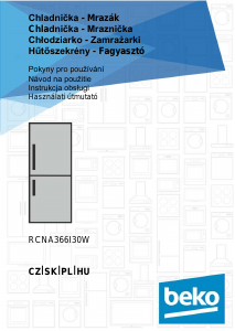 Használati útmutató BEKO RCNA366I30W Hűtő és fagyasztó