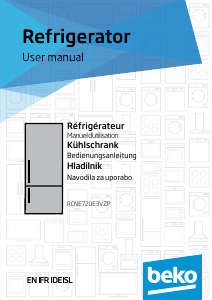 Manuale BEKO RCNE720E3VZP Frigorifero-congelatore