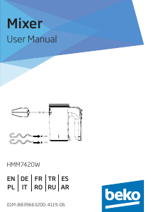 Instrukcja BEKO HMM7420W Mikser ręczny