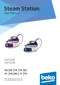 Manuale BEKO SGA 7124B Ferro da stiro