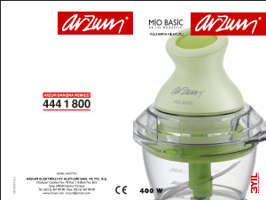 Kullanım kılavuzu Arzum AR 145 Mio Basic Doğrayıcı