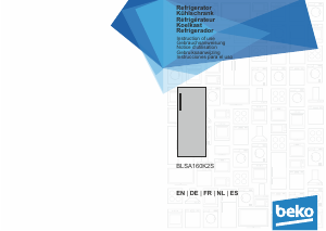 Manual de uso BEKO BLSA160K2S Refrigerador