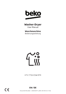 Bedienungsanleitung BEKO HTV 7716 DSW BT Waschtrockner