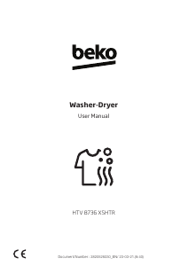 Handleiding BEKO HTV 8736 XSHTR Was-droog combinatie