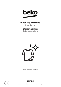 Handleiding BEKO WMY 81283 LMB4R Wasmachine