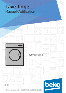 Mode d’emploi BEKO WTV 7735 XS0 Lave-linge