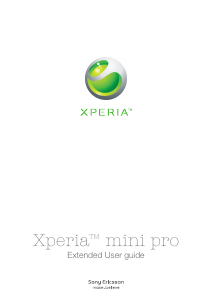 Handleiding Sony Ericsson Xperia mini pro Mobiele telefoon