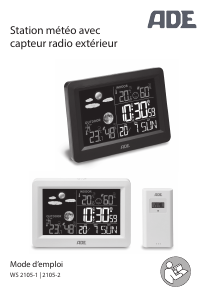 Mode d’emploi ADE 2105-2 Station météo
