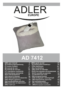 Manual Adler AD 7412 Tampon de încălzire