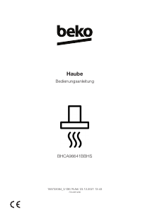 Bedienungsanleitung BEKO BHCA96641BBHS Dunstabzugshaube