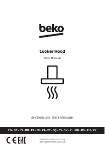 Manual BEKO BHCA93741BHSI Cooker Hood