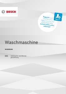 Bedienungsanleitung Bosch WAN28298 Waschmaschine