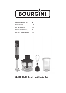 Handleiding Bourgini 22.2001.00.00 Classic Staafmixer