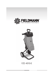 Instrukcja Fieldmann FZD 4010-E Rozdrabniacz