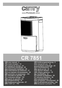 Manual Camry CR 7851 Desumidificador