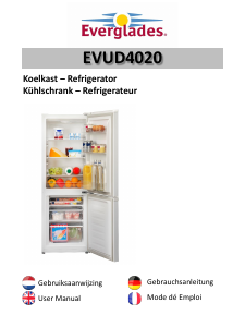 Mode d’emploi Everglades EVUD4020 Réfrigérateur combiné