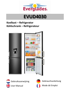 Mode d’emploi Everglades EVUD4030 Réfrigérateur combiné