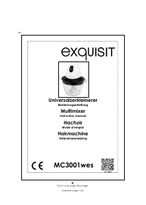 Mode d’emploi Exquisit MC3001wes Hachoir