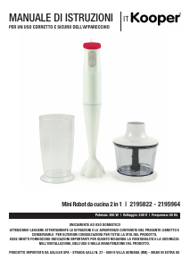 Manual Kooper 2195822 Hand Blender