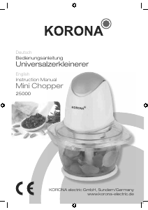 Bedienungsanleitung Korona 25000 Mini Universalzerkleinerer
