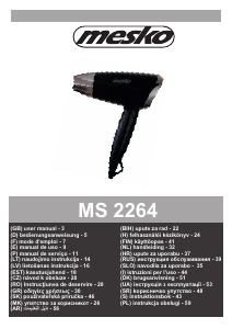 Manual Mesko MS 2264 Uscător de păr
