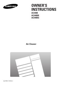 Manual Samsung AC340BR/XSG Air Purifier