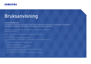 Bruksanvisning Samsung S24F352FHU LED skärm