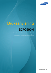 Bruksanvisning Samsung S27C590H LED skärm