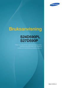 Bruksanvisning Samsung S27D590P LED skärm