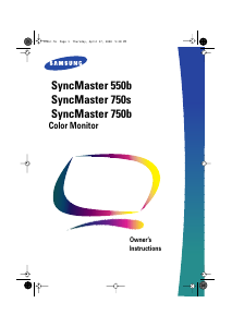Handleiding Samsung 750s SyncMaster Monitor