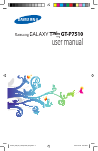 Manual Samsung GT-P7510/AM64 Galaxy Tab Tablet