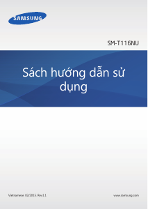 Hướng dẫn sử dụng Samsung SM-T116NU Máy tính bảng