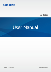 Manual Samsung SM-T365Y Tablet