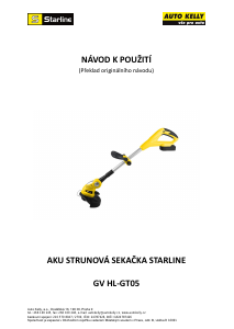 Manuál Starline GV HL-GT05 Strunová sekačka