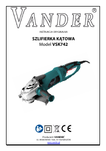 Instrukcja Vander VSK742 Szlifierka kątowa