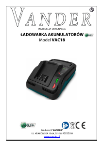 Instrukcja Vander VAC18 Ładowarka akumulatorów