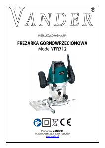 Instrukcja Vander VFR712 Frezarka górnowrzecionowa