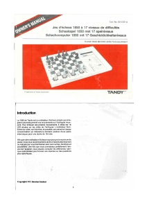 Manual Tandy 1850 Chess Computer