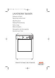 Handleiding AEG-Electrolux T6030TA Wasdroger