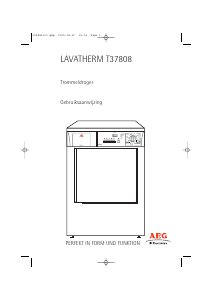 Handleiding AEG-Electrolux T37808 Wasdroger