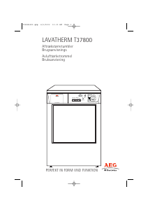 Brugsanvisning AEG-Electrolux T37800 Tørretumbler