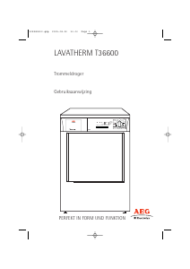 Handleiding AEG-Electrolux T36600 Wasdroger