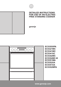 Handleiding Gorenje EC5341SC Fornuis