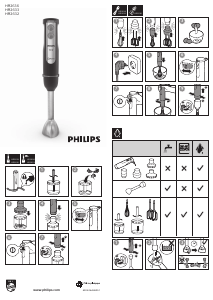 Vadovas Philips HR2636 Viva Collection Rankinis maišytuvas